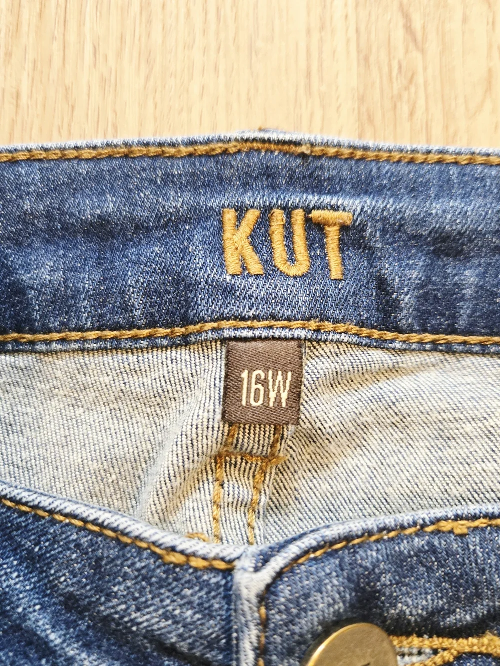Kut from the Kloth Toothpick Skinny Med Blue Skinny Jeans 16W